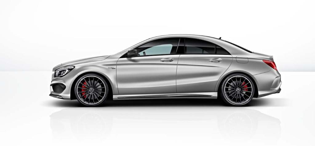 CLA45 Gallery Shown in (991) Magno Polar Silver with: 787-19 Wheels Black (optional) U70 - Red