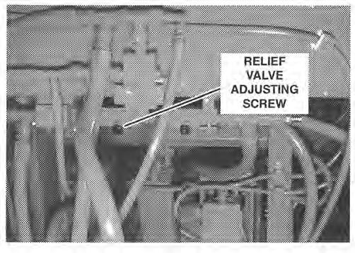 NOTE Do not remove guge if testing or djusting the Clmp Arm Relief Vlve s described next. F3. CLAMP ARM DOWN RELIEF VALVE.