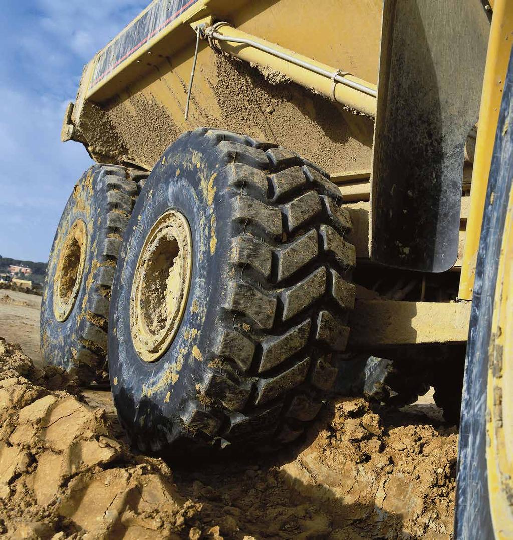 Articulated Dump Truck Goodyear haulage tyres for Articulated Dump Trucks.