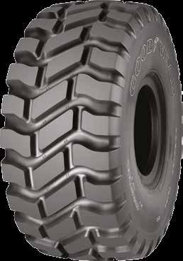 Articulated Dump Truck TL-3A+ Radial traction tyre with 25% more tread depth for superior traction and ride in soft soil and loose underfoot conditions.