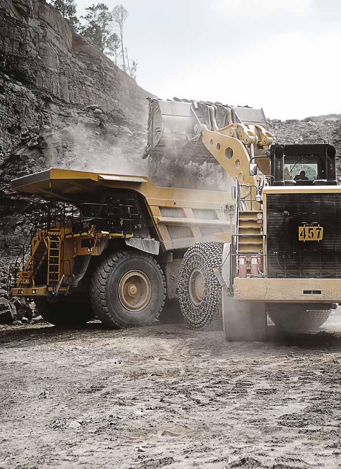 OE Pressure Recommendations for CATERPILLAR Tyres for CATERPILLAR Articulated Dump Trucks TL-3A+ GP-4D 125 (L3+) 150 (L4) TYRE RATING Abrasion and Cut Resistance 6 Heat Resistance Traction 10