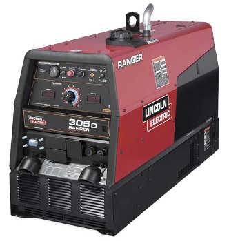 ENGINE DRIVEN WELDERS Ranger 305 D Processes Stick, TIG, MIG, Flux-Cored, Gouging Product Number K1727-3 See back for complete specs Output Range See Back Page Rated Output Current/Voltage/Duty Cycle