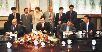 17 Sept 01 10 Nov 01 26 Feb 02 17 Sept 2001 BERNAS signed a counter trade agreement with China National Cereals, Oils and Foodstuffs Import and Export Corporation