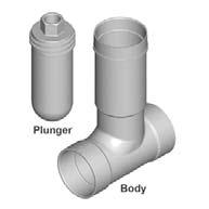 Sewer onnect Sewer onnect Application Requires Purchase of SDC-040 Body and SDCP-040 Plunger, Sold Separately.