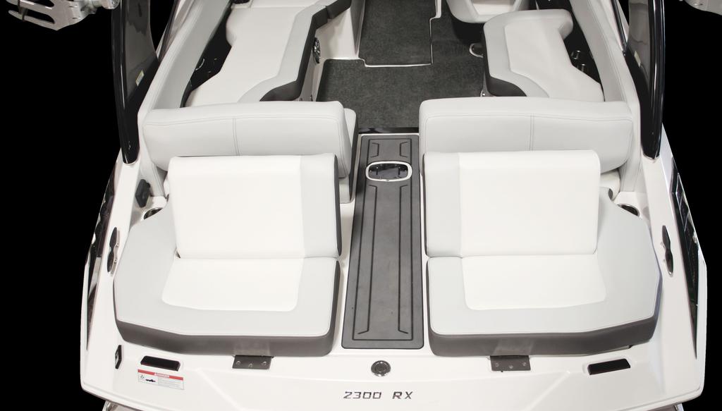 THE RE-INVENTED 2014 REGAL 2300 BEST-IN-CLASS SEATING SPACE, STORAGE, SPEED, AND FUEL ECONOMY THE NEW 2014 2300. THE MOST COMFORTABLE BOWRIDER ON THE WATER.