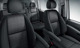 The passenger compartment with optional comfort front passenger bench seat allows up to six people to be carried Maximum loading length of 1664m