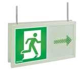 Ideal to display the safe escape route depending on the smoke situation inside a building.