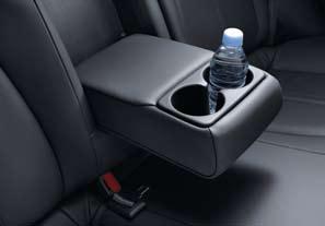 optional cooling glove box lets you keep drinks and snacks chilled. 05.