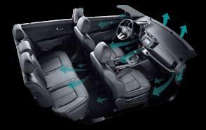 And when the temperature climbs upwards, a fully automatic climate control system separately adjustable for driver and