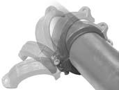 ASSEMBLE COUPLING: For a swing-over assembly loosely install one bolt and nut on one side of the coupling.