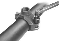 Uneven tightening of bolts and nuts may cause the gasket to be pinched, resulting in an immediate or delayed leak. 2. Excessive tightening of nuts may cause a bolt or joint failure.