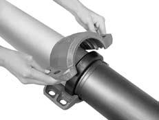 TIGHTEN NUTS: Tighten nuts alternately and equally until the bolt pads meet and make metal-to-metal contact.