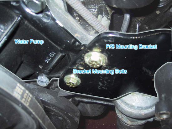 Power Steering Pump Installation Note: The pump included in this kit must be