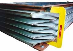 and forces Materials systems, rectangular metal expansion joints are used
