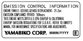 EMISSION CONTROL (EXHAUST & EVAPORATIVE) EMISSION CONTROL (EXHAUST & EVAPORATIVE) EPA 2010 and Later and/or C.A.R.B.