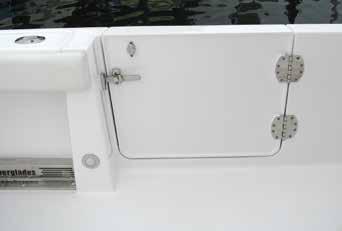 Exterior Equipment WARNING IN CERTAIN CONDITIONS, OPEN EXTERIOR DOORS AND HATCHES THAT ARE NOT SECURED PROPERLY CAN SLAM CLOSED UNEXPECTEDLY AND CAUSE INJURY TO PASSENGERS OR DAMAGE TO THE BOAT.