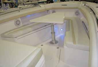 Bow Seats & Storage Compartments The hatches are secured with flush, push to close latches which secure each hatch in the closed position.