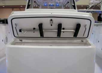 It is very important that the door is secured properly in the closed position whenever the boat is operated above idle speed.