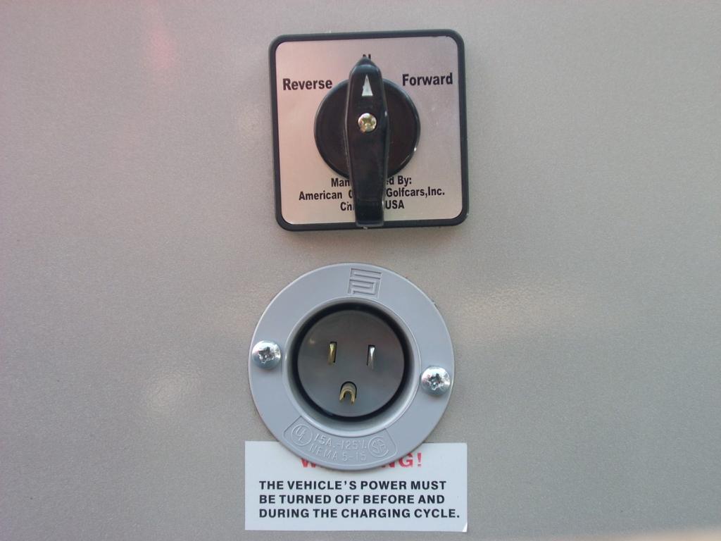 3. Switch Forward-Neutral-Reverse Switch to the Neutral position. 4. AC Cord a.