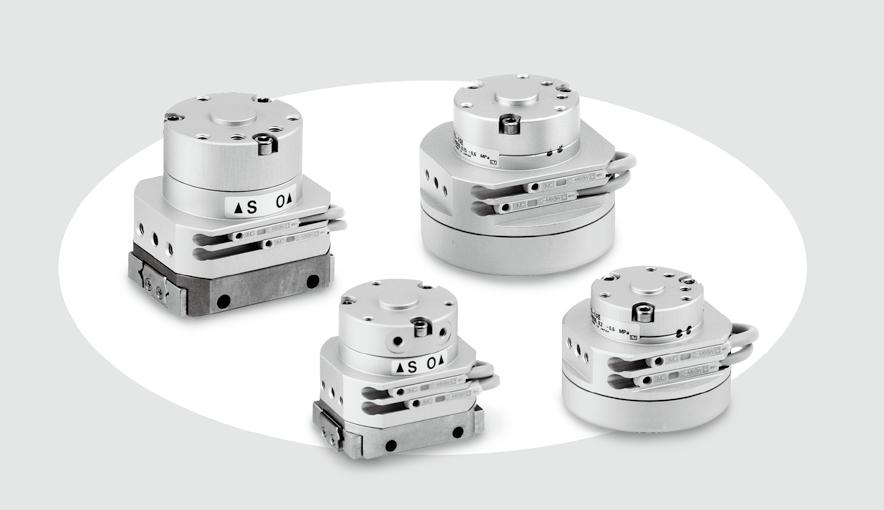 Low Profile Using rotary actuators in the part of actuating portion enables a design compact.