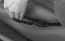 Reclining Front Seatbacks To adjust the seatback, lift the lever located on