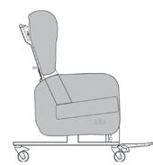 The product must be clear of any obstacles before reclining the back to avoid damage to the chair and objects in its immediate environment.