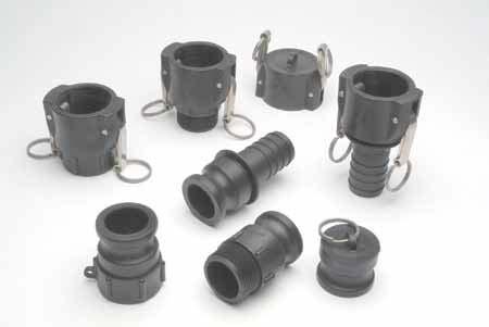 a Polyglass Camlock Couplings A 20% Glass-coupled Polypropylene quick release coupling The excellent chemical resistance and lightweight properties of this coupling combined with all Stainless Steel