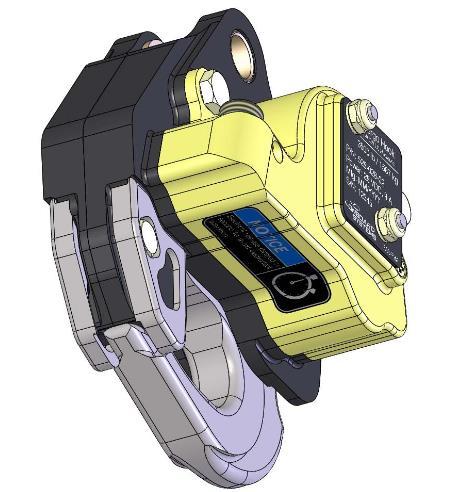 Theory of Operation continued In addition to its P/N, a cargo hook with Surefire can be identified by a gold color solenoid housing (see Figure 1.1).