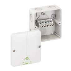 Abox Junction Boxes Abox IP65 Junction Boxes Polystyrene (smooth lid available) With Terminals Grey White Without Terminals