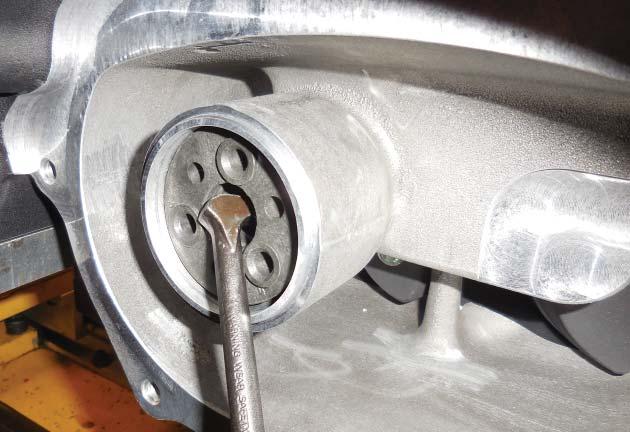 28. If the coupler remains on the housing side of the supercharger