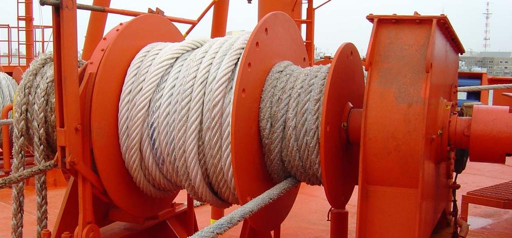 16 of 18 Too many layers on tension part and rope stored on the warping end Winch nominal pull, speed and brake holding load refers normally to the FIRST LAYER on drum.