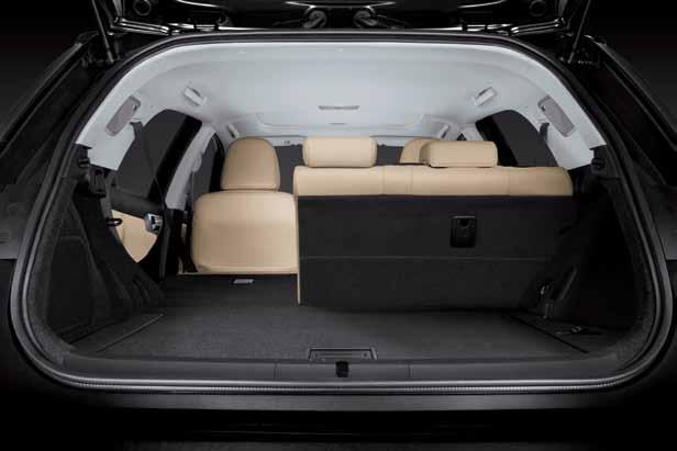 comparable to other compacts and can accommodate ample luggage.