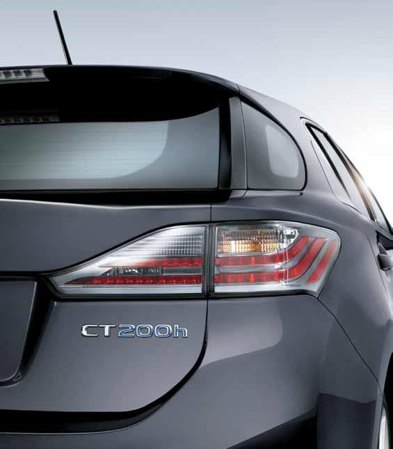 EXTERIOR FEATURES LED REAR COMBINATION LAMPS They feature an array of LEDs to help ensure the CT 200h is