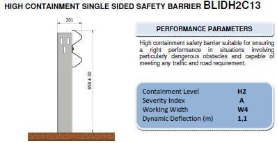 Road Safety Restraint Systems Our Products: We have products designed for every specific situation: - Single sided guardrails for the edge of the embankment - Bridge parapets for concrete slabs and