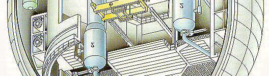 REACTOR BUILDING Double containment type (KWU) REACTOR BUILDING 1- Reactor pressure vessel 2 -