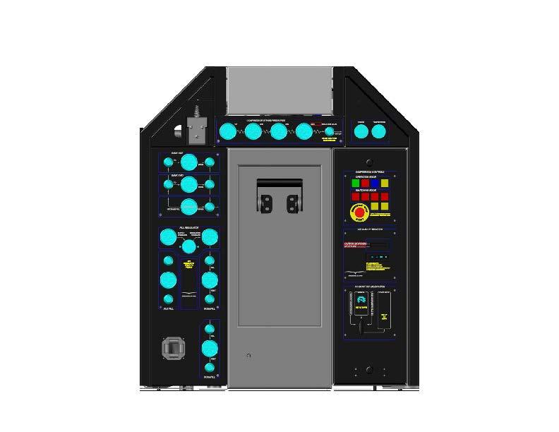 Illuminated Operator Control Panel Compressor Gauge Panel Optional Command Light Controls Single-point Electric System Control Box (hinged