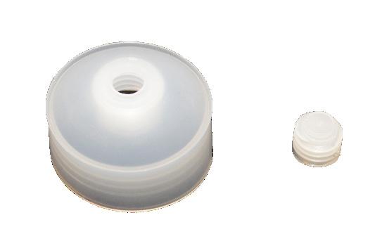This inserted plunger allows for filling from the dispensing end,reducing the potential for air entrapment and improving CARTRIDGES ONLY PART NUMBER 1 oz. (30cc) LD 220307 1 oz. (30cc) HD 233222 2.