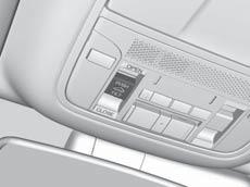 VISUAL Vehicle Controls Power Moonroof Operation The moonroof can be opened and closed when the vehicle is on by using the switch on the ceiling.