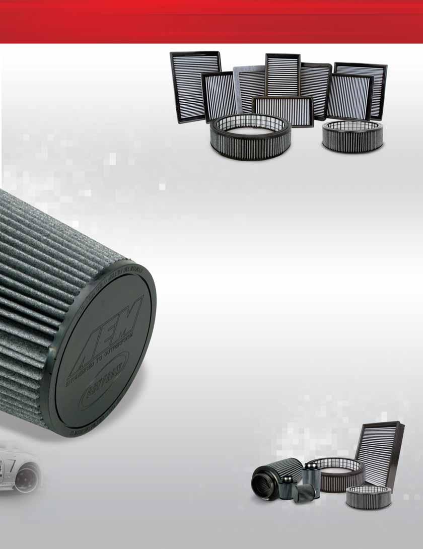 DRYFLOW AIR FILTERS AEM DRYFLOW FILTER NO OIL EASY TO CLEAN DURABLE ULTRA DURABLE The DRYFLOW filter has several durability advantages over oiled cotton-gauze and even competitor dry filters.