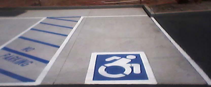 NAU DESIGN GUIDELINES FOR DISABLED ACCESS PARKING AND ACCESSIBLE ROUTE AT Intent, Purpose And Goals: The intent and purpose of these NAU technical requirements is to establish minimum requirements to