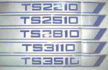 $"-925-102-01 Sticker set TS2210 $"-925-102-02 Sticker set TS2510 $"-925-102-05 Sticker set TS2810 $"-925-102-03 Sticker set TS3110 $"-925-102-04 Sticker set TS3510 $"-925-102-07 Sticker set TL2300