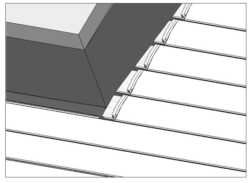 3 ) Centre the big width slats in the pool (allowed dimension X: from both sides