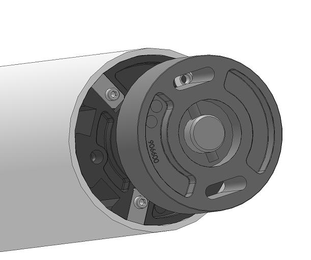 attach the black bearing with the bearing side, center this one
