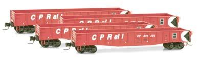 Considered the workhorse of the intermodal world, these cars had movable foldaway container pedestals, knock-down hitches and bridge plates for trailers and or containers.