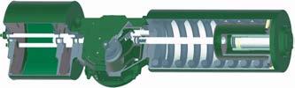 Construction) Double-acting or spring-return series single power module pneumatic actuator 133 to 22,379 lbf in 38 to 2674 lbf in 7,758 to 308,254 lbf in Accessories Pneumatic or electro-pneumatic