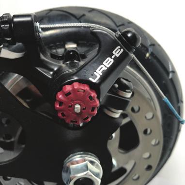 URB-E Sport Series Disk Brake Adjustment There are very few adjustments that may need to be made as you use your URB-E SPORT SERIES.