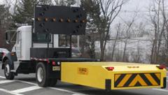 Figure 4. Barrier Systems U-MAD Truck-Mounted Attenuator (26). The Scorpion truck-mounted attenuator, shown in Figure 5 was developed by TrafFix Devices, Inc. in the late 1990s.