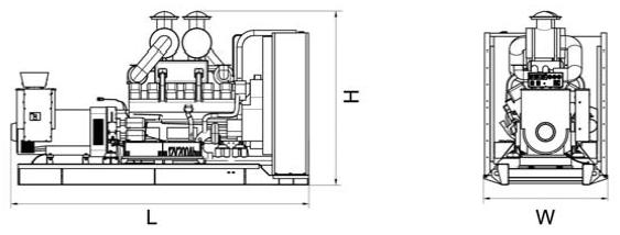 WEIGHT AND DIMENSIONS SKID MOUNTED GENERATOR DIMENSIONS (LxWxH) mm Inquire DRY WEIGHT kg Inquire SOUND ATTENUATED