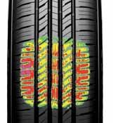 Standard Tire Optimized long mileage compound provides longer tread life and