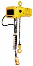 207 Economy Chain Hoists with Chain Container This compact hoist features a high efficiency motor with 24V push-button operation. Hand control features a convenient 15' cord.